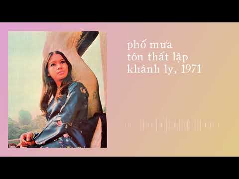 Phố mưa (Tiếng hát đỉnh trời) Sheet - Khánh Ly