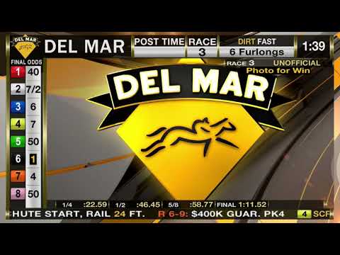 Ishi and Minoso Dead Heat to Win Race 3 at Del Mar 11/11/17