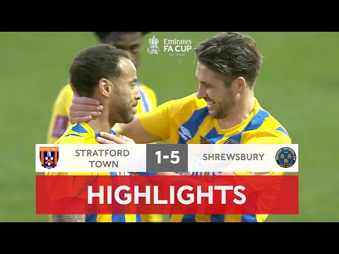 Leahy Screamer Sends Shrews Through | Stratford Town 1-5 Shrewsbury Town | Emirates FA Cup 2021-22