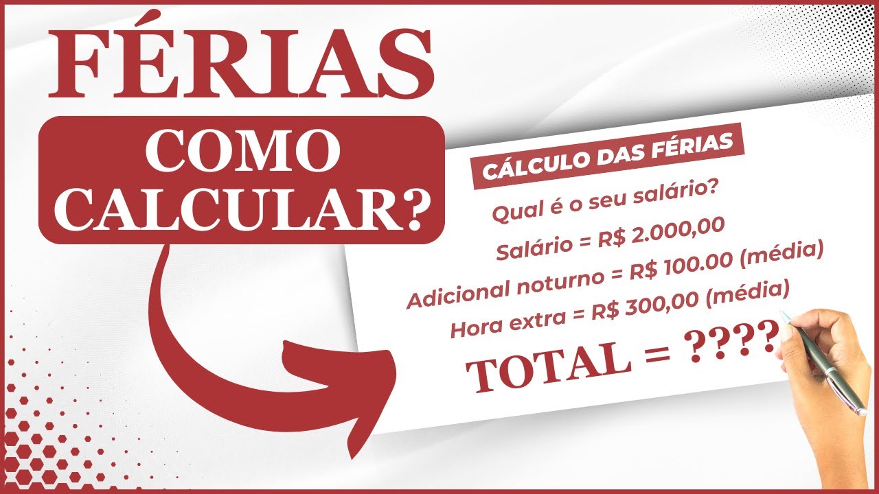 Como Calcular FÉRIAS - Passo a Passo - Reforma Trabalhista