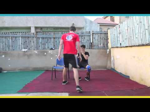 How to strike with horizontal elbow with the Israeli system of self defense Krav Maga