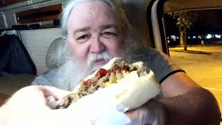 taste test, All American Hotdogs cheese steak sub, mukbang