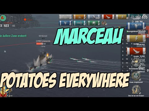 Marceau Kraken Carry || World of Warships