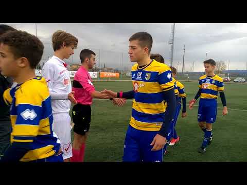 Giov. Prof. 2004 / 11^ giornata, Parma-Carpi, ingresso in campo e calcio d'inizio