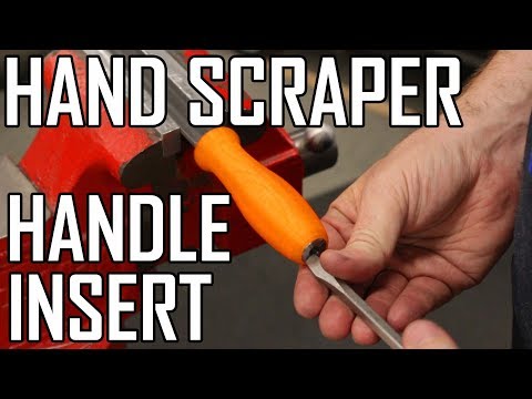 Hand Scraper Part 7: Making the Handle Insert and Engraving