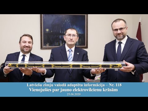 Videoziņas Nr.118 “Vienojušies par jauno elektrovilcienu krāsām”