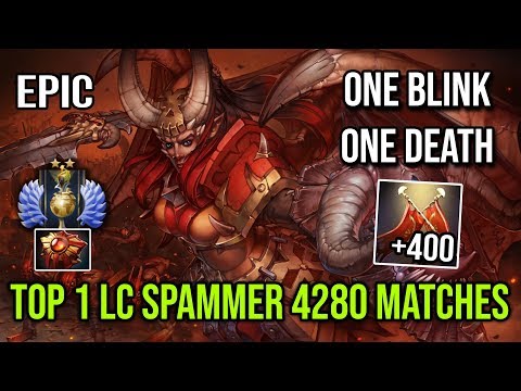 Meet the 4280 Matches Legion Commander Spammer | One Blink =  One Kill TOP 1 LC SPAMMER DOTA 2
