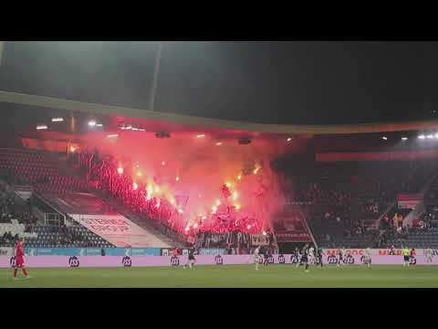 FC Luzern vs FC Basel: Pyro beim Sieg dank Fabian Frei - 04.03.2023