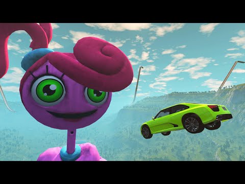 Cars VS Mommy Long Legs | BeamNG.Drive