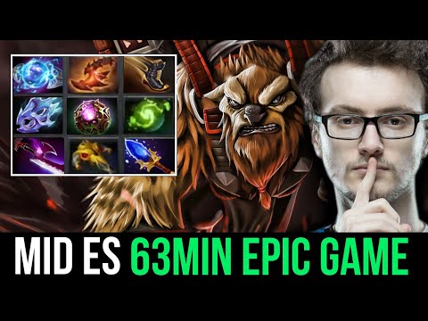 MIRACLE Godlike Mid Earthshaker - Refresher 63min Epic Game