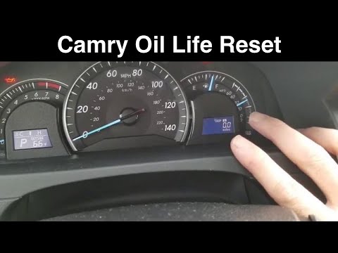 2013 Toyota Camry How to Reset  Oil Life Maintenance Reminder  2012 DIY