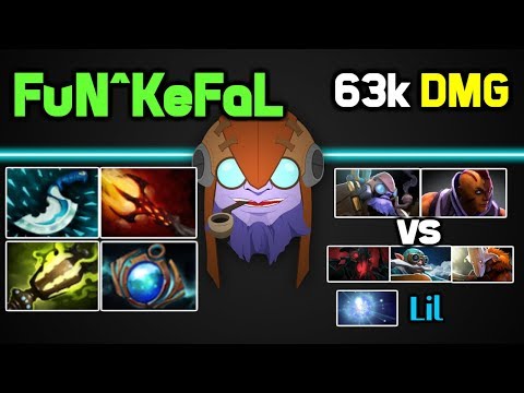 Funkefal Tinker HARD GAME vs 3 Carries + Lil Io - INSANE BURST DAMAGE