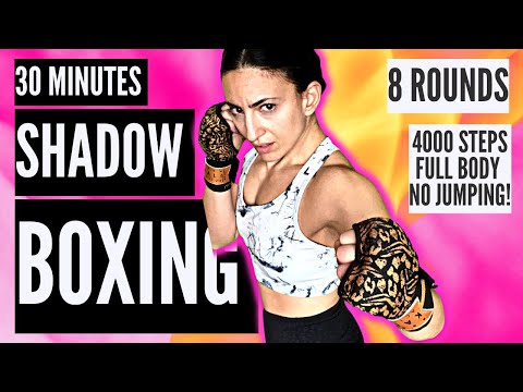 ULTIMATE SWEAT 30 Minute Shadow Boxing Workout (4000 Steps!)//SYLVIA NASSER