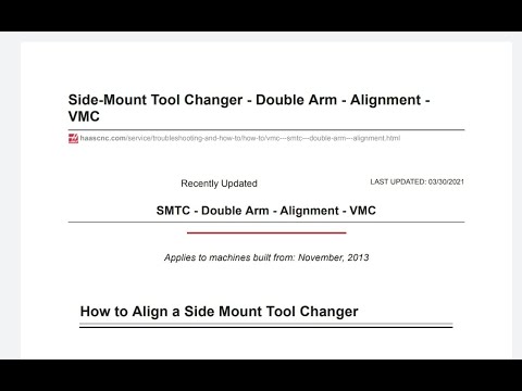 How to alignment a side mount tool changer |ATC alignment|magazine alignment|turret alignment |Hass