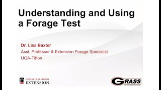Understanding and Using a Forage Test