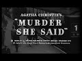 Murder She Said theme and opening titles - Miss Marple