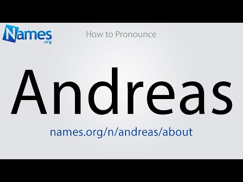 How to Pronounce Andreas