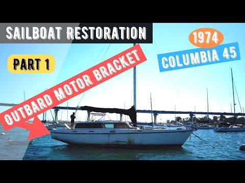 Part 1. Attaching a Panther Outboard Motor Bracket to a Sailboat (Episode 15)