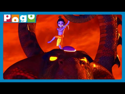 Little Krishna 🪈| Kalia Naag ka sar bana Dance Floor🕺! | Full Episode ✨| Cartoon for Kids | POGO