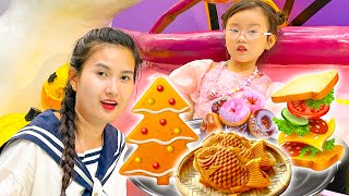 Tổng hợp các video vui nhộn, Changcady trổ tài nấu ăn, làm bánh sanwich, bánh cá, mì trộn