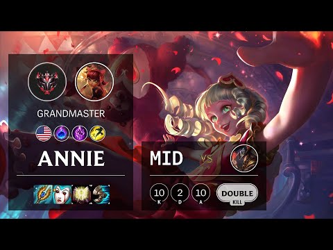 Annie Mid vs Twisted Fate - NA Grandmaster Patch 10.22