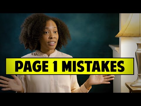 Mistakes That Screenwriters Make On Page 1 - Shannan E. Johnson