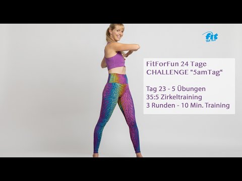 23/24 FitForFun - 24 Tage Challenge "5amTag" - 5 Übungen für Mobilität, Bauch, Rücken, Arme & Beine
