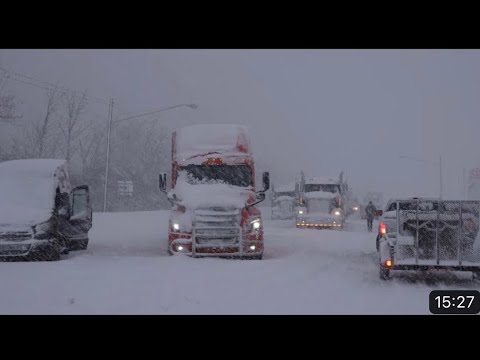 heavy Snow Storm and Blizzard Hits Buffalo, New York | buffalo Snowstorm 2022