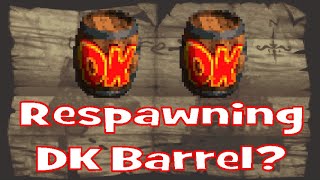 The incredibly odd DK Barrel in Donkey Kong Country 2