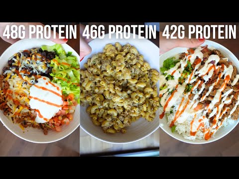 4 High Protein Meals With 500 Calories Each (40-50g Protein!)