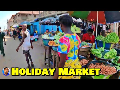 HOLIDAY MARKET WALKAROUND 2023 - 🇸🇱 Market VLog - Explore With Triple-A