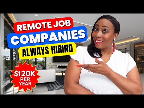 Get Remote Jobs At These 15 Reputable Companies Always Hiring- US$120,000 A Year