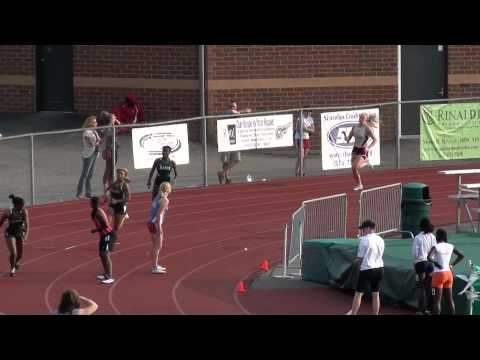 2012 OHHSA Div 1 SW District Prelims - Girls 4x100m Relay (heat 1/2)