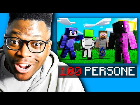 I REACT TO DAQUAVIS'S MANHUNT AGAINST 100 PEOPLE IN MINECRAFT!