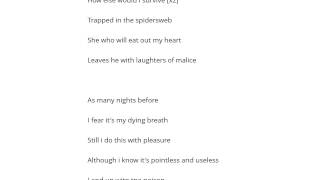 A Canorous Quintet   The Void Şarkı Sözü