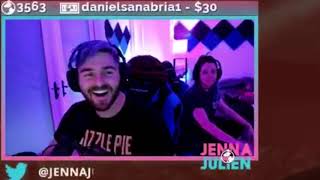 jenna and julien funny stream moments pt 2