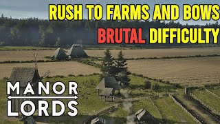 Manor Lords: You need Farms and Bows Fast on Hardest Difficulty | 2