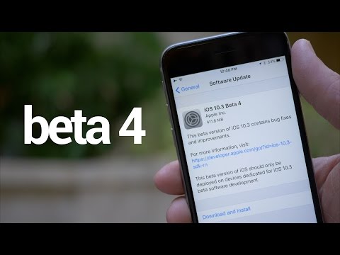 iOS 10.3 beta 4: What's new? (2 bug fixes)