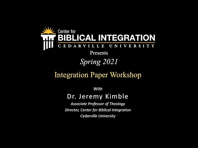 Thumbnail for video titled: Theology Seminar — Integration Paper Workshop