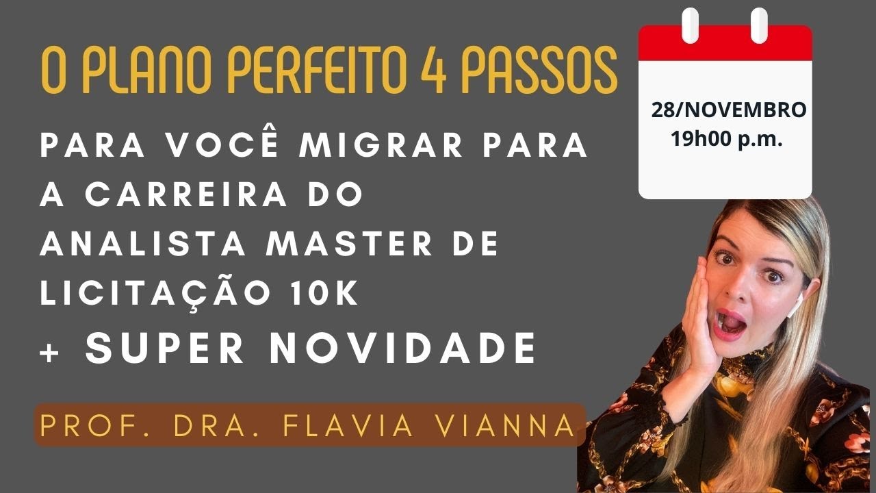 Como migrar para a Carreira do Analista Master de Licitação 10k