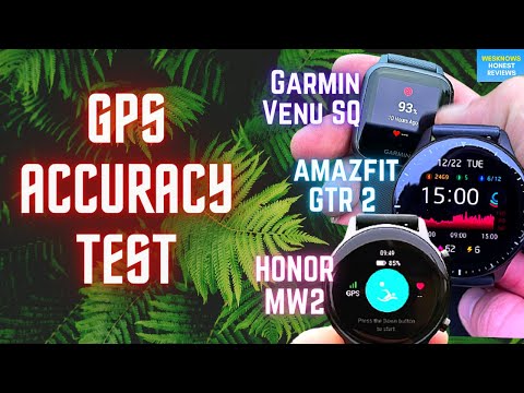 GPS ACCURACY Test of Garmin Venu SQ vs Honor MagicWatch 2 vs Amazfit GTR 2 | Unexpected Results!