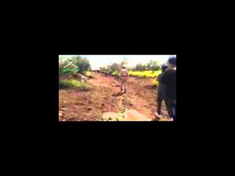 قيام قائد لواء توحيد الأمة بجولة لتفقد الكمين في بلدة الطيحة في ريف درعا