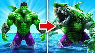 Upgrading Hulk to HULK SHARK In GTA 5!
