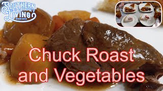Chuck Roast and Vegetables In The Crock Pot