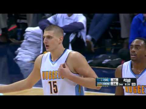 Nikola Jokic vs Orlando Magic 08.12.2015 (4Pts)