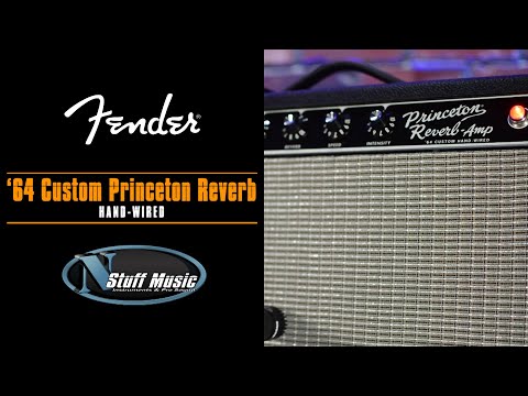 Fender '64 Custom Hand-Wired Princeton Reverb-Amp 12-Watt 1x10" Guitar Combo 2020 - Present Black image 3