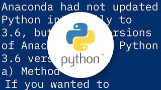 How do I upgrade to Python 3.6 with conda