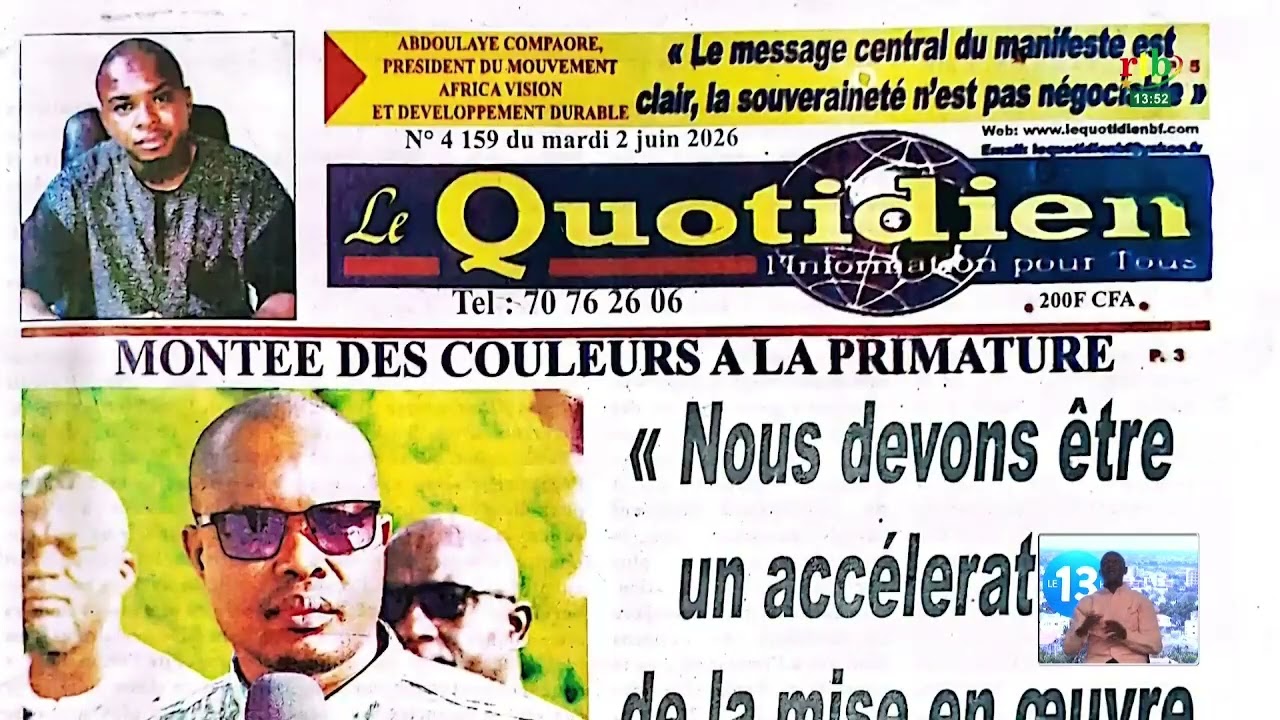 La revue de presse du 02 juin 2026