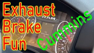 Exhaust Brake On Cummins 6.7 2022 Ram 2500 Going Down Mountains