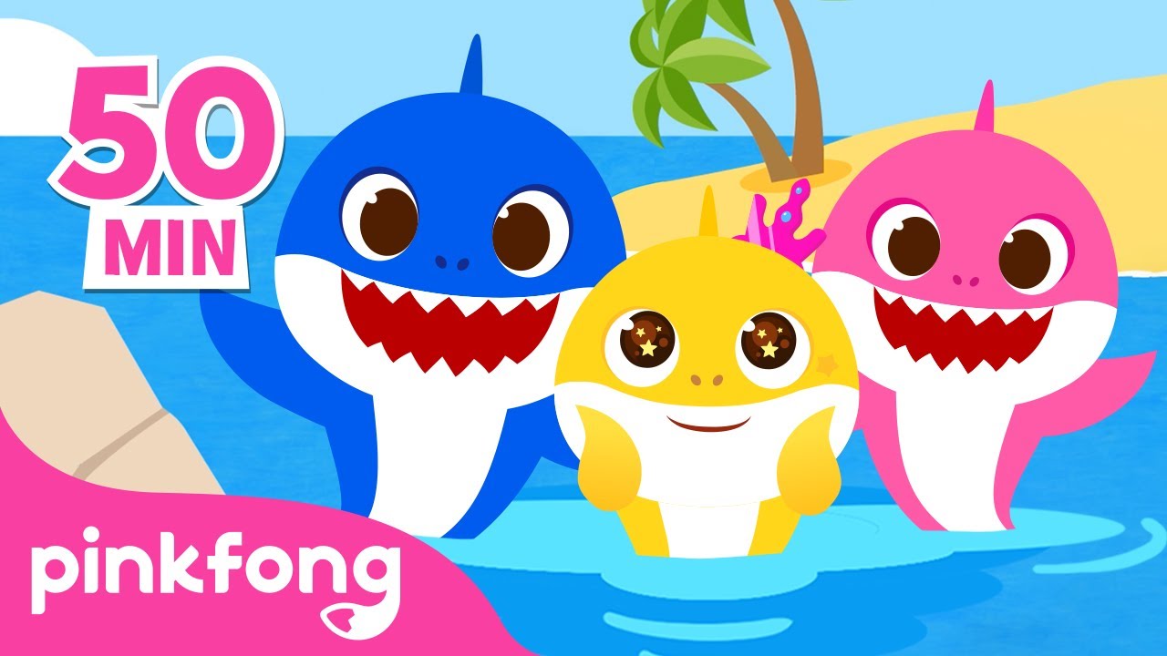 🌊 Hoje é Dia Mundial dos Oceanos 🌊 | Bebê Tubarão | +Compilação | Pinkfong Canções para crianças
